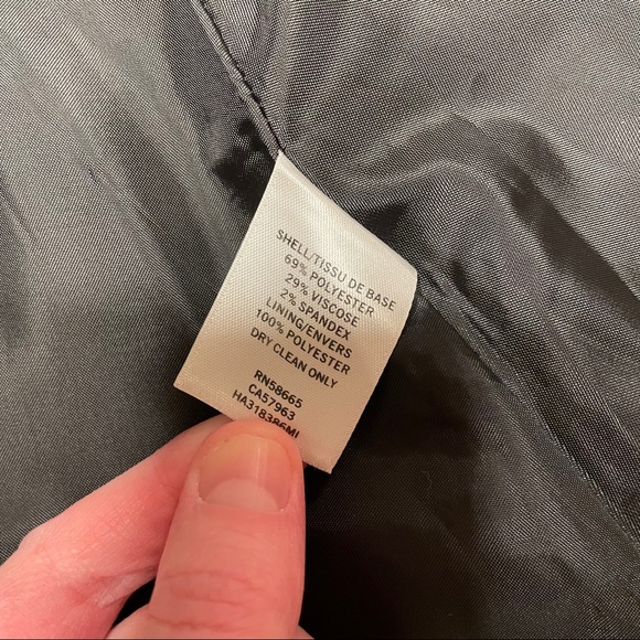 SOLD Halogen Black & White Checker A Line Skirt - Picture 5 of 7